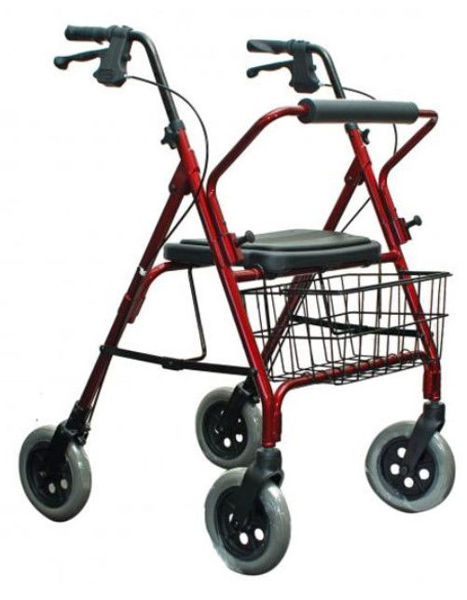Picture of High Mack, Days Bariatric Walker - Burgundy