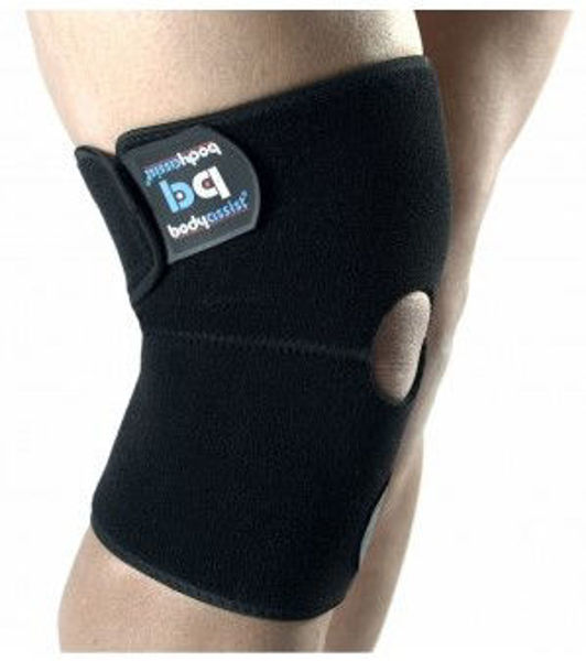 Picture of THERMAL KNEE WRAP WITH OPEN PATELLA - BLACK, ONE SIZE 