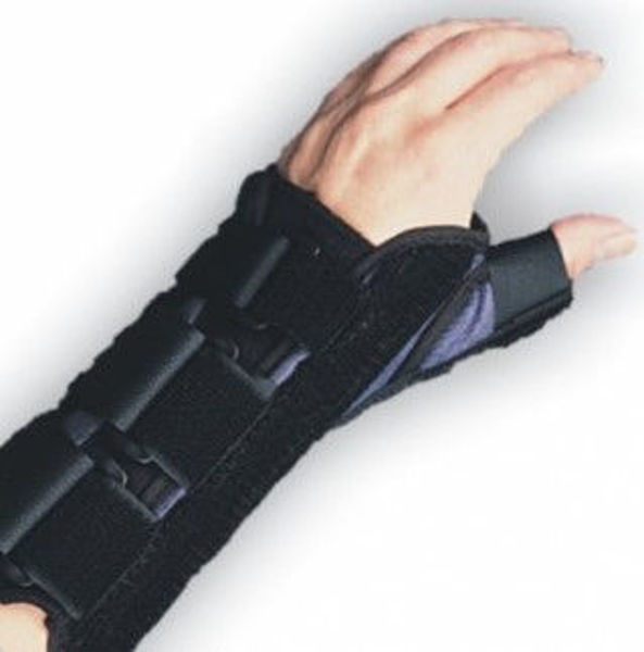 Picture of Left, Large - Deluxe Wrist Splint with Thumb Spica 