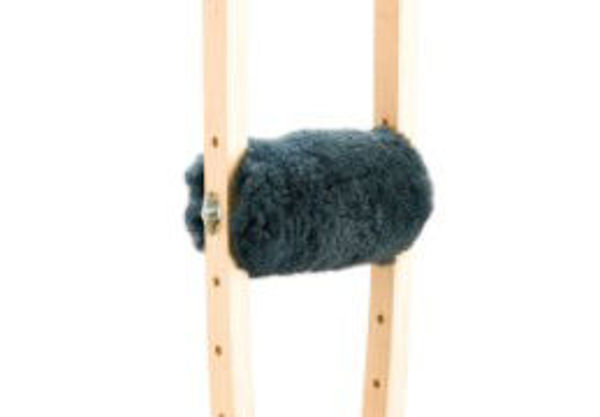 Picture of Sheepskin Handgrips for Underarm Crutches 