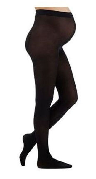 Picture of 4001 PREGNANCY PANTYHOSE SMALL, CLOSED TOE - BLACK 