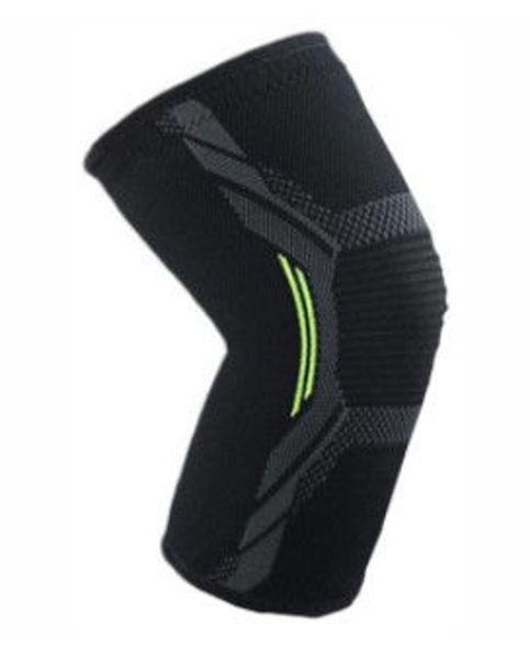 Picture of Medium - Contoured 4-Way Sports Knee Sleeve, Black 