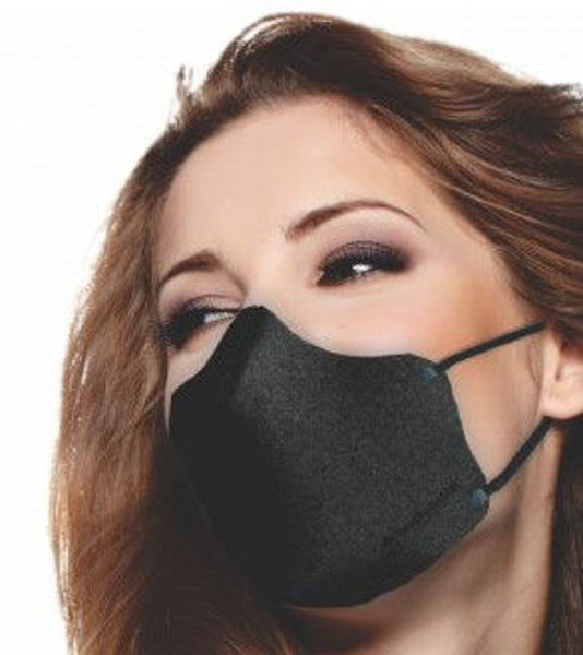 Picture of Large Face Mask - Cold Feel, Copper Infused, Black