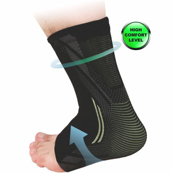 Picture of Contoured 4-way Sports Elastic Ankle Sleeve Size Small