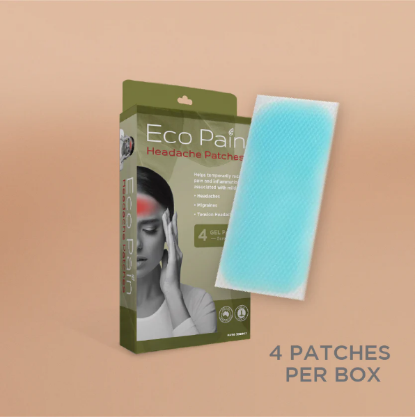 Picture of Eco Pain Eze Headache Patches - 4 Pack, 5cm x 12cm